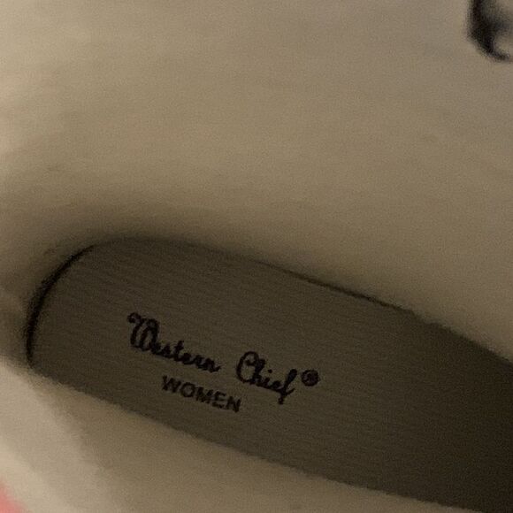 Western chief size 6 polkadot rubber boots with adjustable calf - Picture 6 of 10